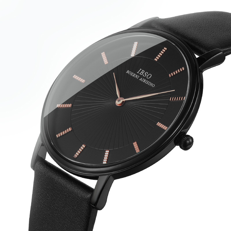 Ultra thin fashionable trend casual waterproof men's watch for…