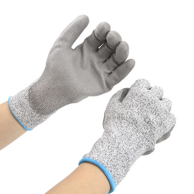 三級五級防切割防刺不鏽鋼加絲浸膠耐磨耐用手套勞保防護用品