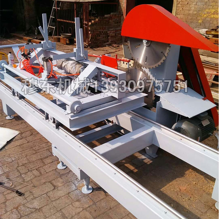 新型精密圆木推台锯木工机械原木木工高精度推台锯厂家直销
