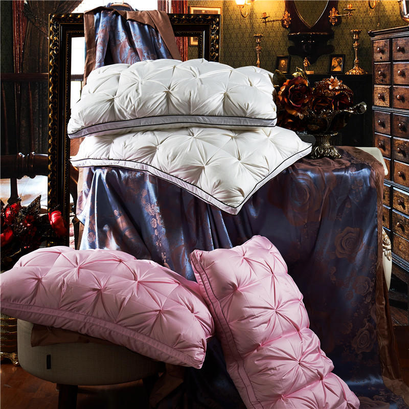 优尔曼羽绒枕面包枕单人枕头全棉鹅绒成人枕芯批发微商团购货源|ru