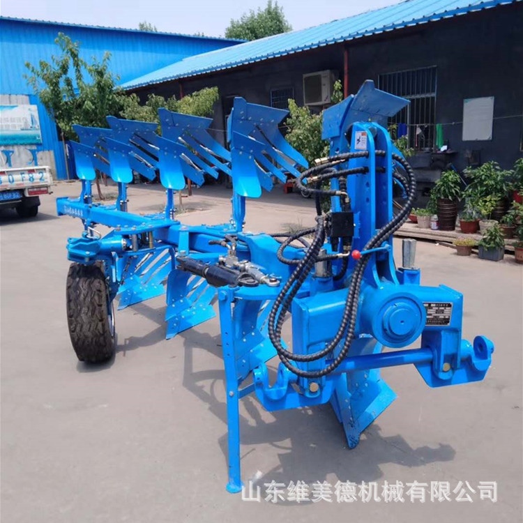 加工农用435栅条液压翻转犁 大型耕田多功能液压翻转犁 耐用