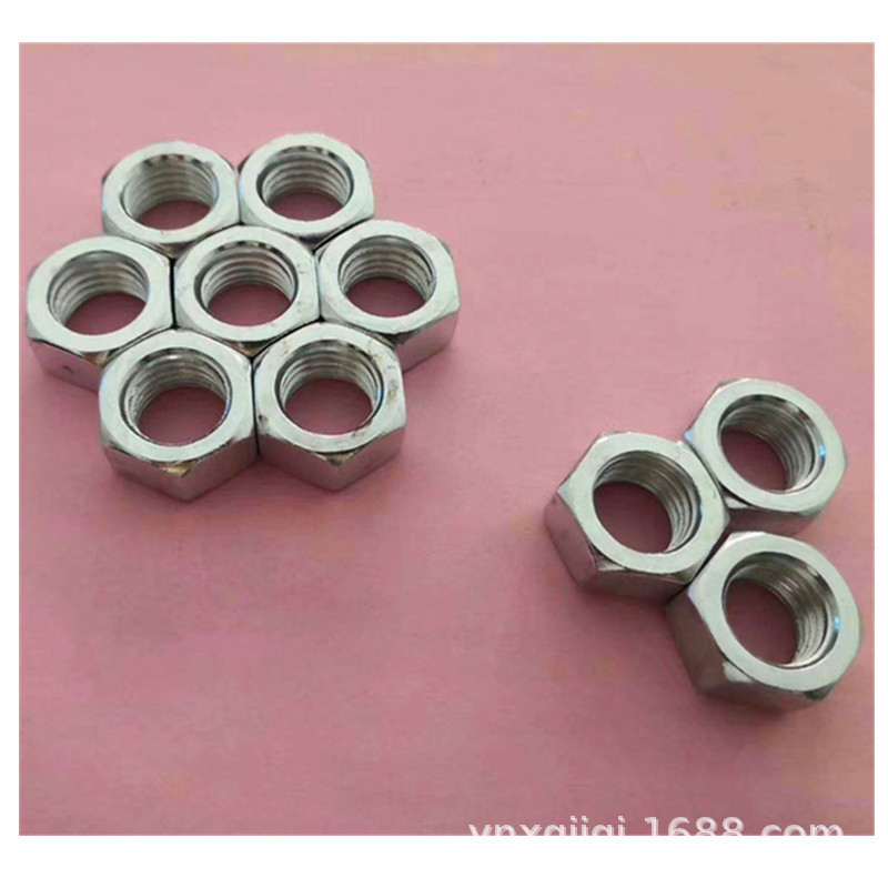 国标镀锌螺母 高强度螺母 台湾机螺帽M4-M24光螺母