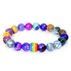 Rainbow accessory, beaded bracelet, European style, wholesale