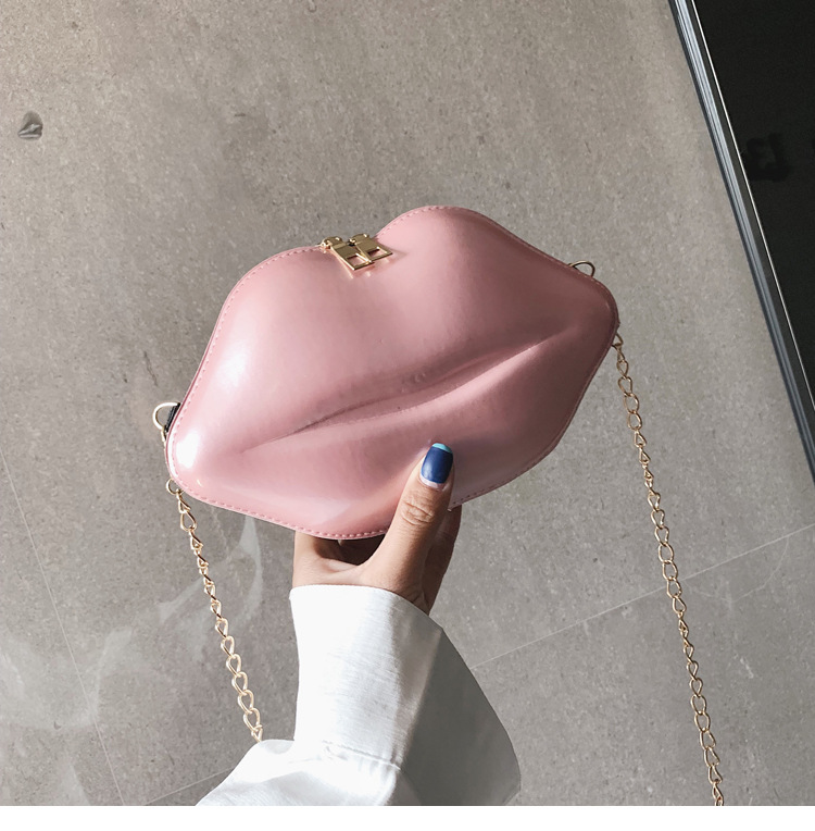 2024 nueva tendencia de moda labio personalizado para niñas cadena de cuero lacado bolso de hombro tipo bandolera_voghion.com