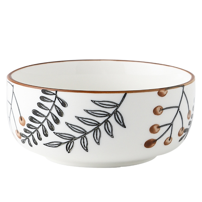 Vena creativa bajo vidriado pintado a mano vajilla de cerámica traje moderno minimalista hogar horno de microondas combinación placa de cerámica