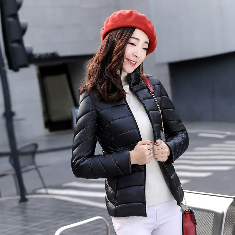 Новая зимняя легкая куртка с хлопковым подкладом Короткая зимняя одежда Новая приталенная пуховая куртка с хлопковым подкладом в Корейском стиле Универсальная свободная утепленная куртка для студентов
