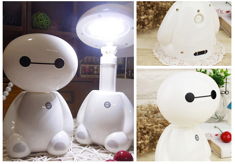 Cartoon Big White Table Lamp
