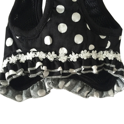 Factory direct supply of small dog polka dot vest type leash pet leash dog harness dog leash dog leash