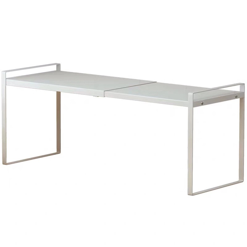 厨房收纳伸缩置物架创意橱柜隔板分层架砂锅调味品铁板整理架批发