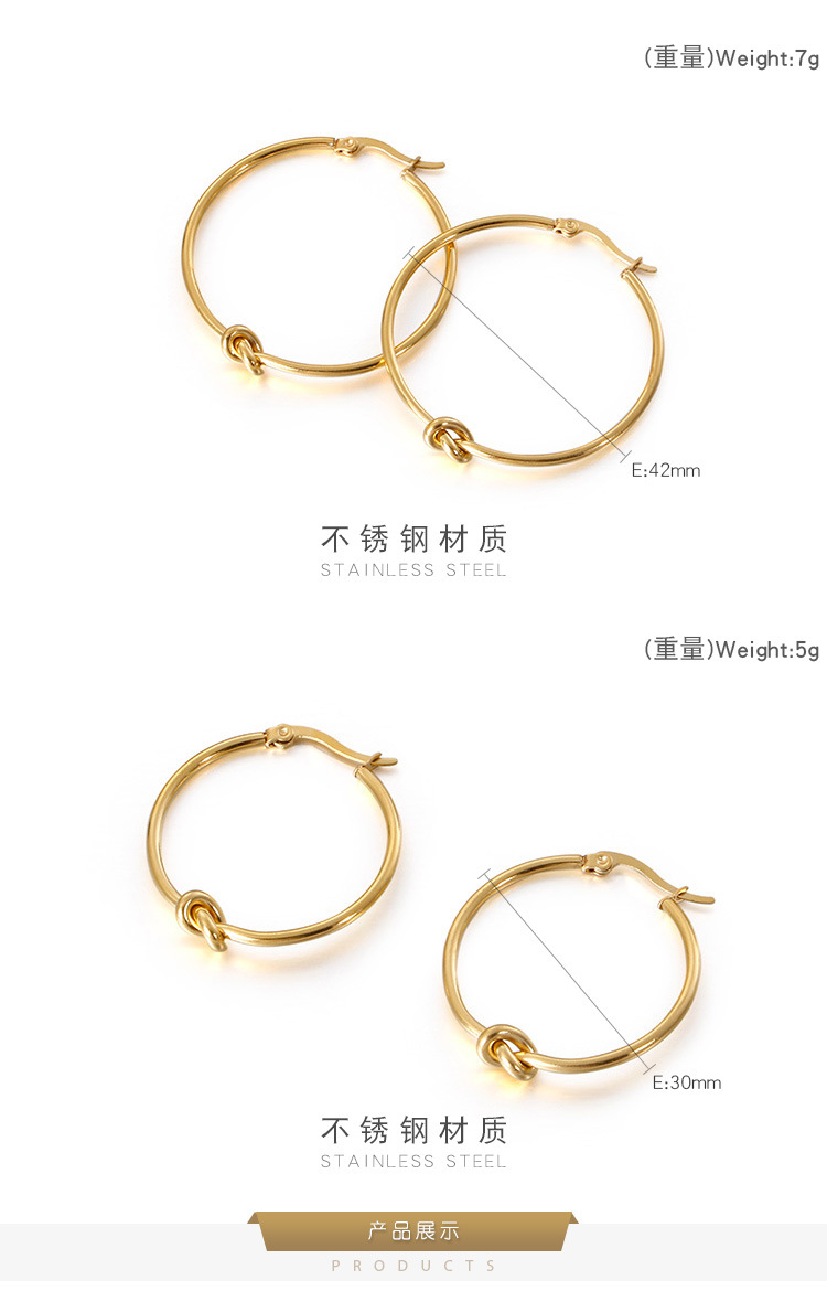 Housewarming, Anniversary, Business, Wedding, Travel, Birthday, Festival Occasion PVD Coated 18K Gold Plated Geometric Titanium Steel Fashion Waterproof Non Tarnish Earrings