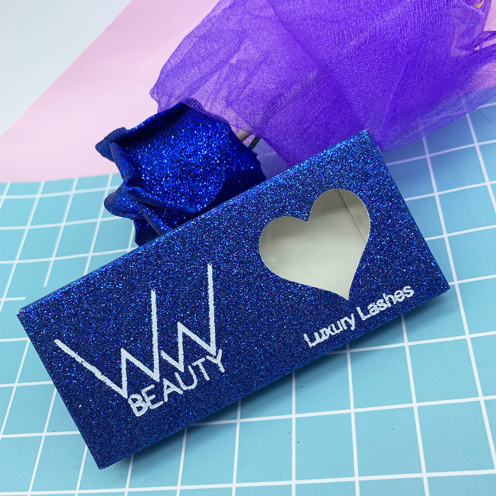 假睫毛包装盒定制 厂家直供眼睫毛卡纸盒 可定做LOGO