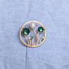 Ethnic accessory, brooch from pearl lapel pin, wish, ethnic style