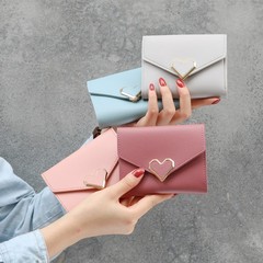 New version of wallet women's short fashion three-fold wallet student fresh and simple mini wallet cross-border wholesale