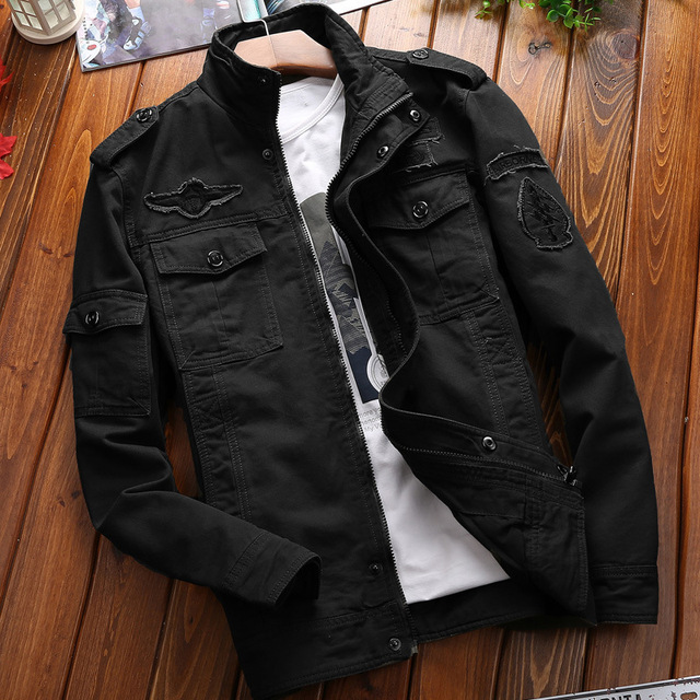 Men’s pure cotton wash casual jacket in autumn and winter