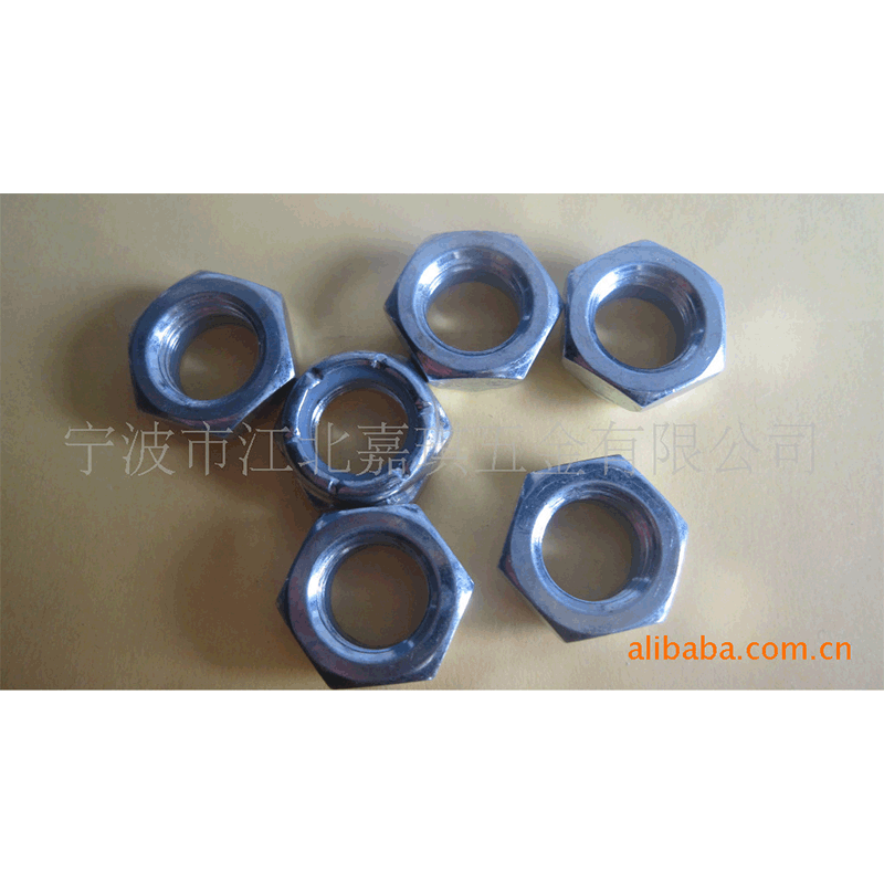 厂家供应 碳钢美制薄型尼龙螺母 批发