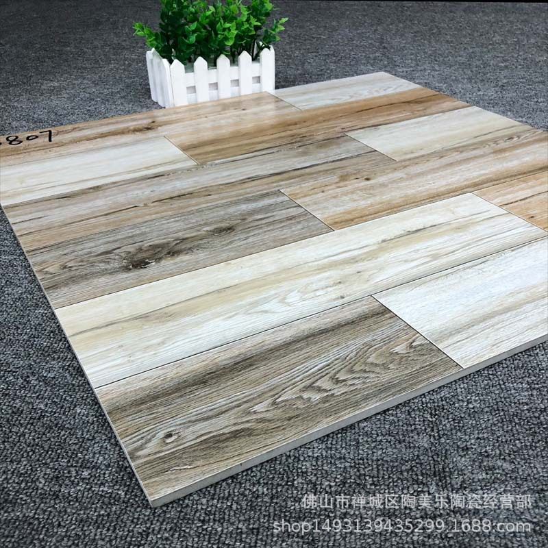 美式复古英文木纹砖600x600花园瓷砖卧室地板仿木纹咖啡厅 仿古砖-阿里巴巴