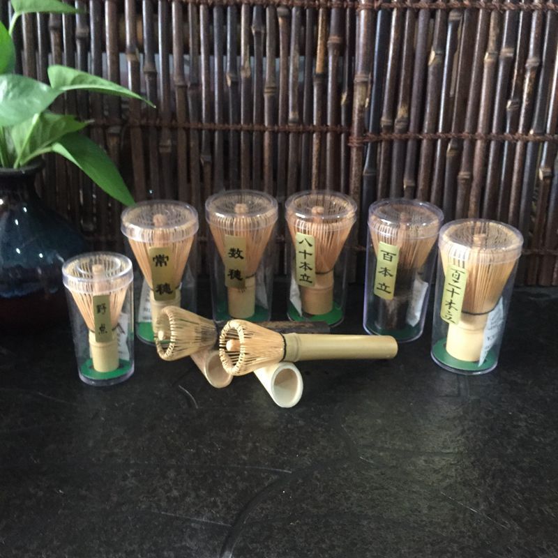 Manufactor Direct selling White Bamboo Long handle Bamboo bamboo tea Japanese Matcha brush Tea ceremony parts