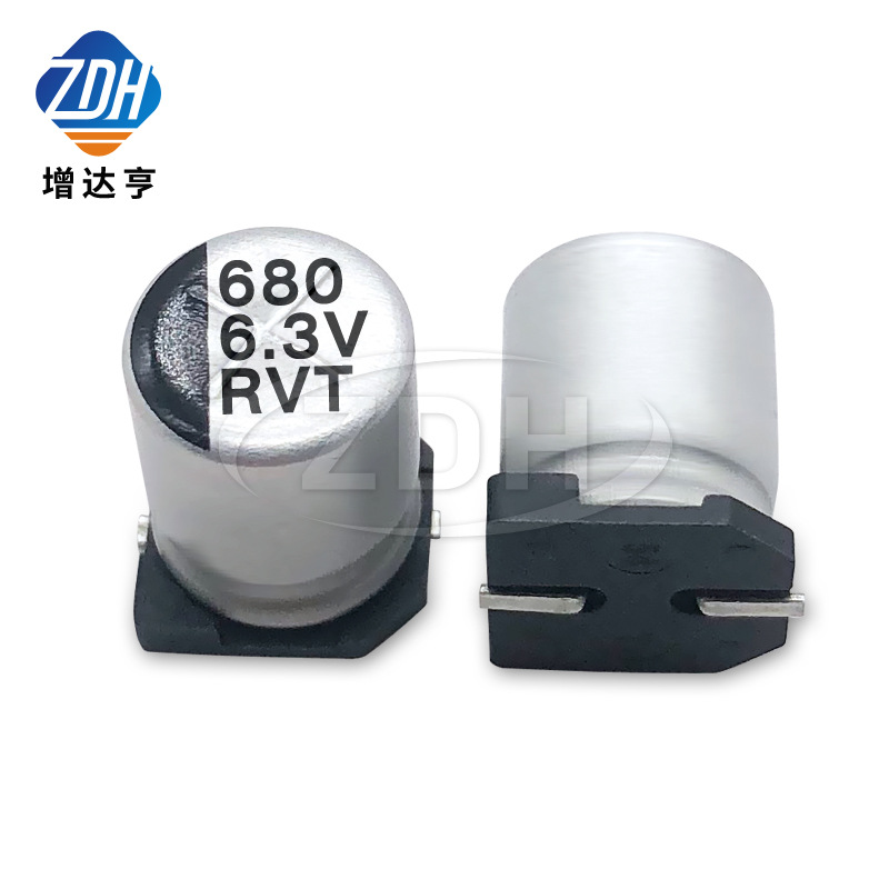 贴片铝电解电容 680UF 6.3V 8*10.2MM 8*10MM 有极性 SMD电解电容