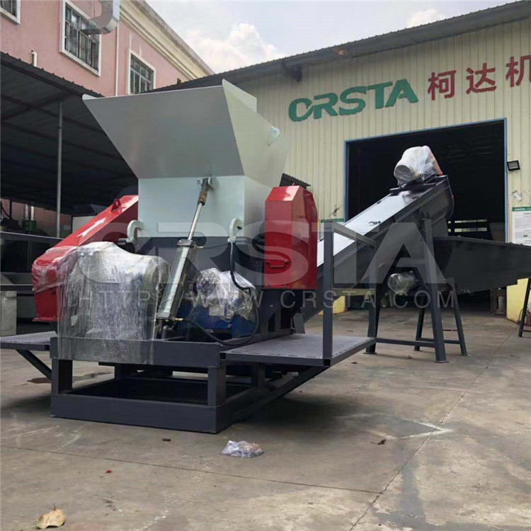 线下看货废旧窗帘回收处置设备 PA窗帘废塑料造粒粉碎清洗机