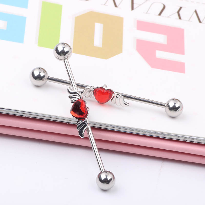 Labret piercing jewelry detail image