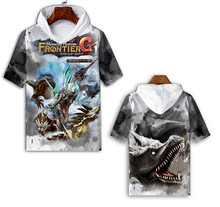 怪物獵人  歐美服飾亞馬遜跨境個性短袖T恤衣服新款印花上衣BC170