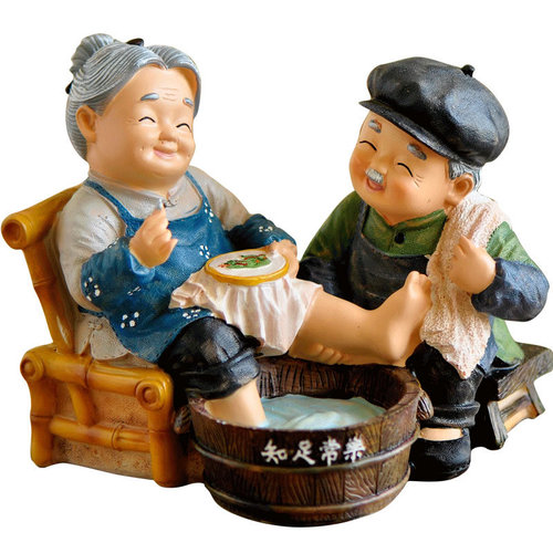 Living room TV cabinet decoration, elderly crafts, resin home accessories, wedding gifts, wine cabinet decoration