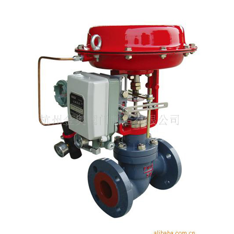 现货 金奥厂家批发高气动调节阀 碳钢法兰单向气动调节阀