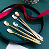 Spoon stainless steel, coffee mixing stick, ice cream