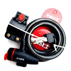 Bicycle lock steel wire lock ring lock strap bracket computer key 11*1200 mountain bike equipment tin alloy lock core