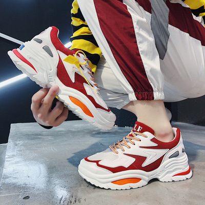 lovers Diddy shoes Spring Korean Edition Versatile Retro Harbor Wind motion Increase Men's Shoes Manufactor Straight hair