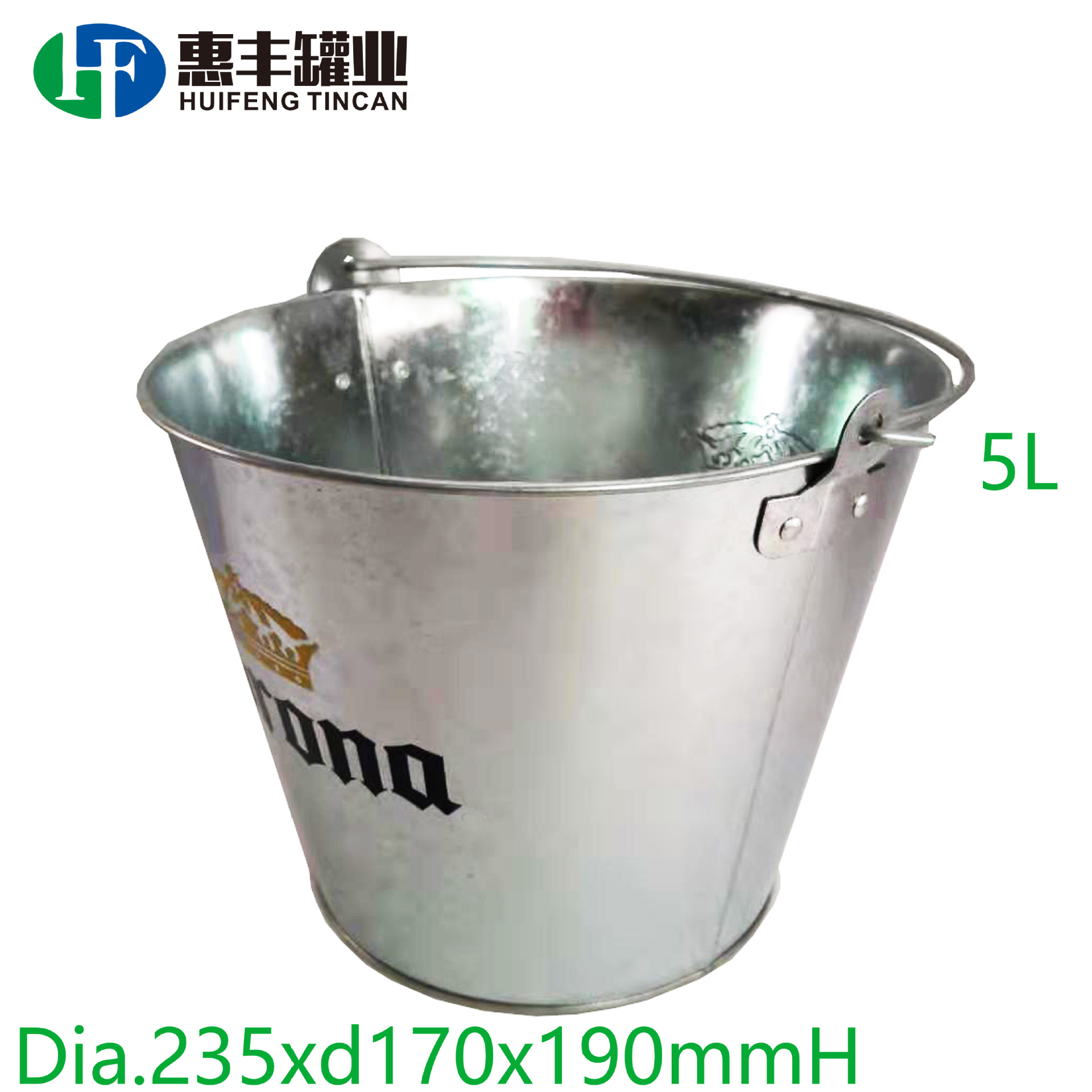 厂家镀锌铁冰桶 手提马口铁桶 爆米花糖果桶 复活节酒吧桶 垃圾桶