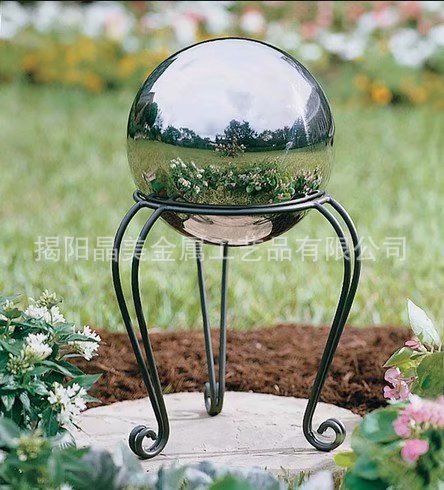 厂家直供不锈钢大圆球 镜面空心装饰球 公园草地广场摆设空心球