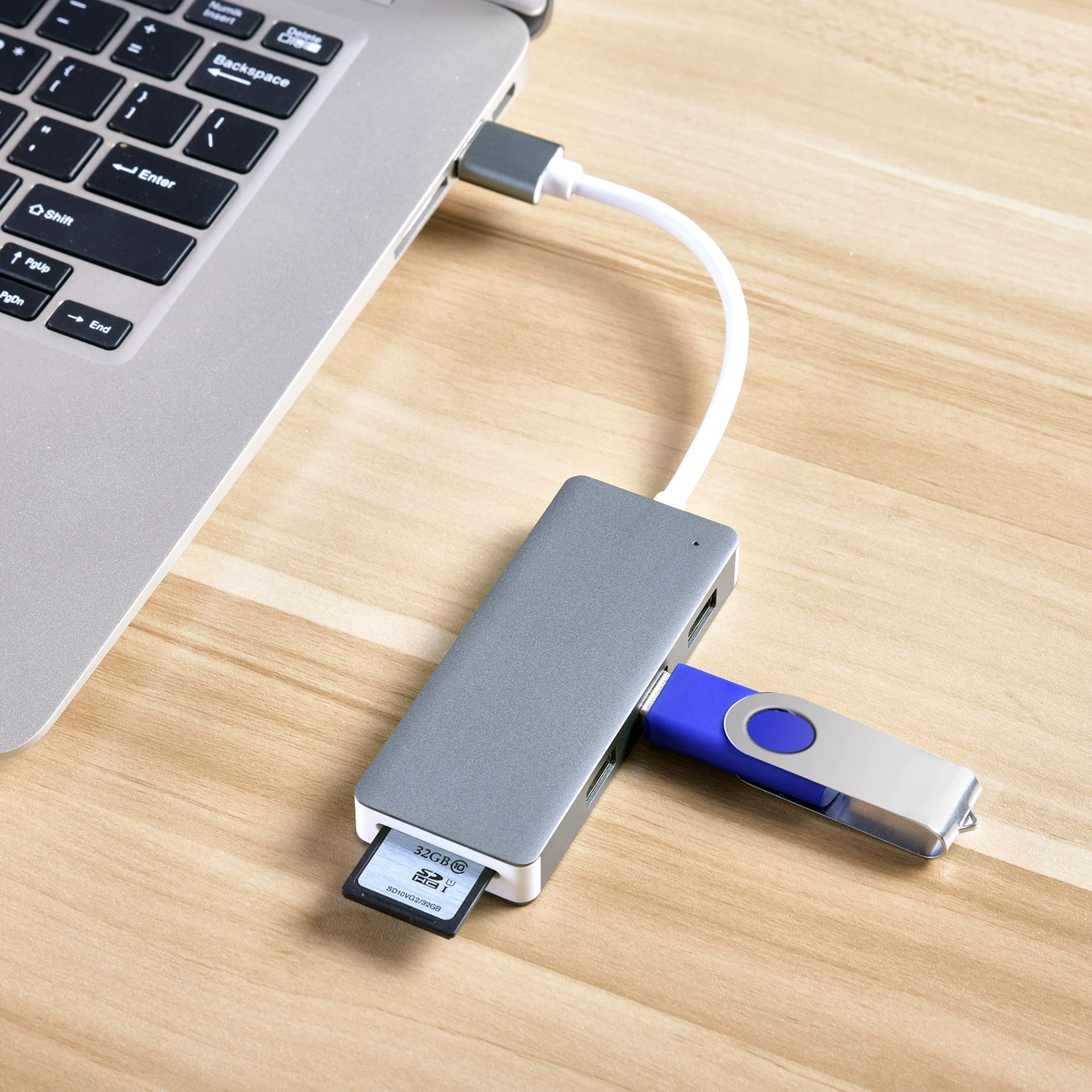 USB 3.0 HUB кард-ридер хаб расширение док-станция с SD/TF и Micro USB порт питания
