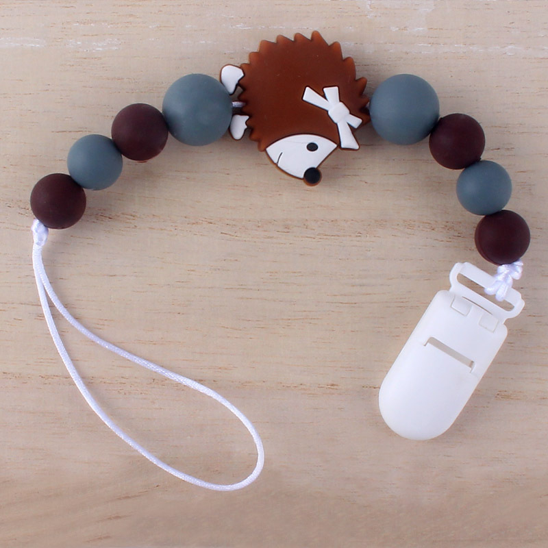 Cadena de chupete para bebé pezón cuerda de silicona mordedor cadena anti-caída suministros maternos e infantiles Comercio exterior Amazon nuevo