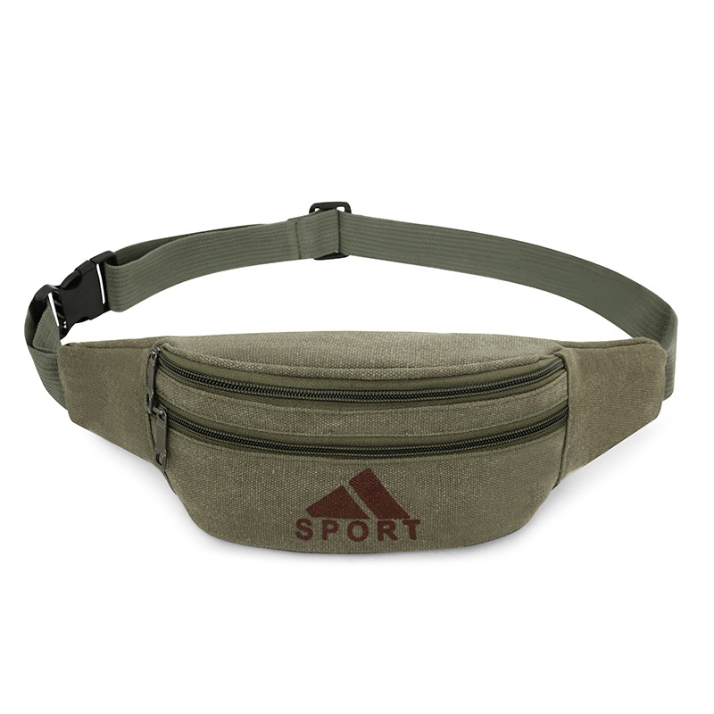 outdoors motion Waist pack new pattern leisure time men and women Inclined shoulder bag coin purse Korean Edition printing canvas mobile phone Waist pack