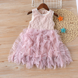 Girl’s dress pompous dress princess skirt