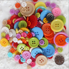 DIY Craft Supplies for Kindergarten Children - Mixed Color Yarn Buttons, Irregular Shaped Colorful Gems, Sparkling Beads, Bottle Caps, and Pom-Poms