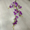 Simulation with soybean 5 fork dancing orchid modern home decoration fake flower bouquet wedding craftsmanship 100C