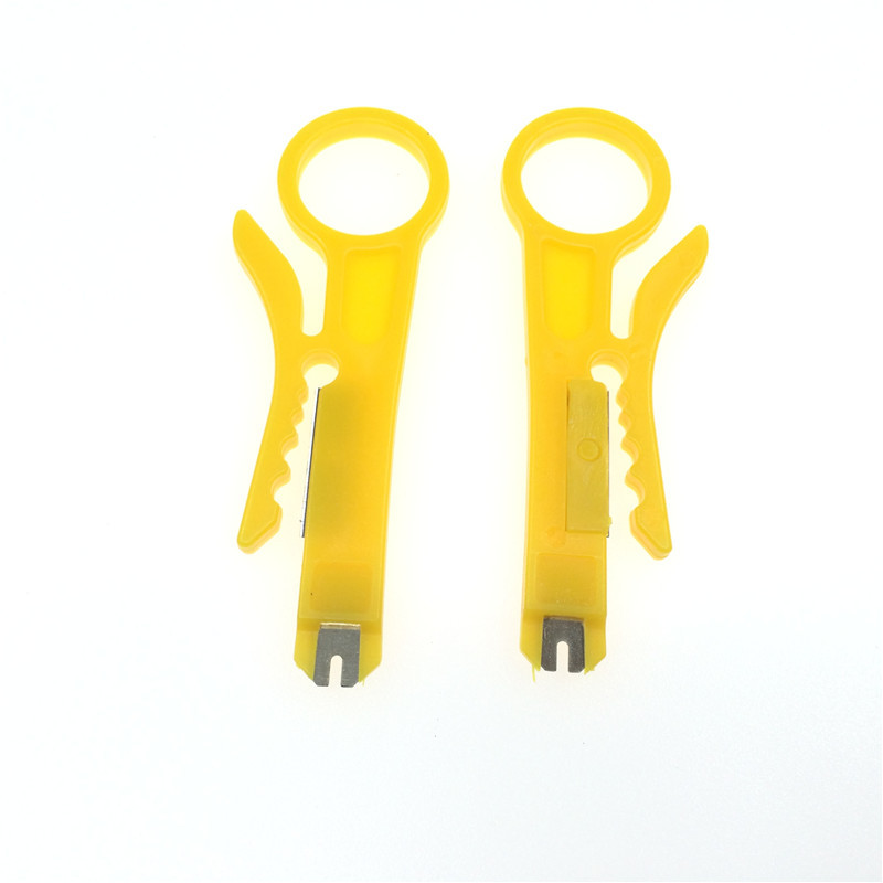 小黄刀网线电话线网络线剥线刀网络模块打线器多功能卡线刀打线刀