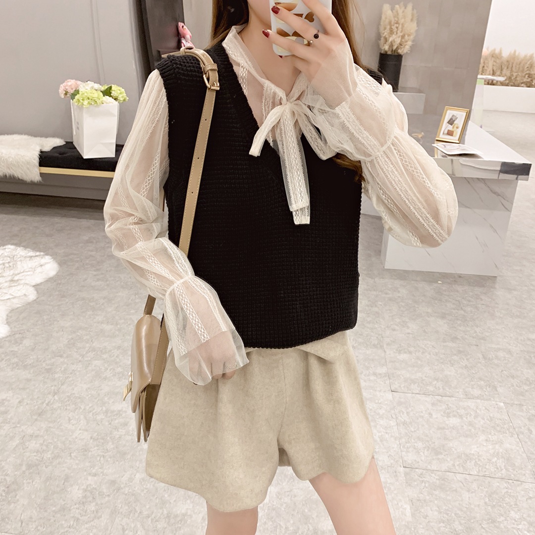 Gilet femme en Mouton cachemire - Ref 3316542 Image 17