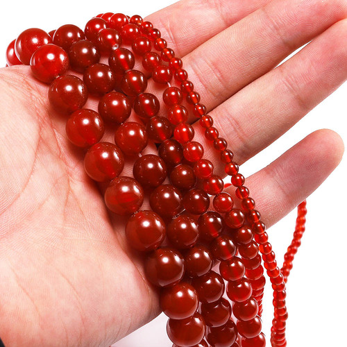 Factory direct sales natural stone wholesale DIY bracelet beads, carnelian loose beads, carnelian semi-finished beads