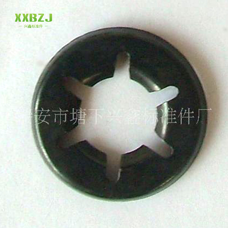 厂家供应轴承夹弹性垫圈 65Mn氧化紧固垫圈 矿山机械紧固件