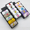 Demi-season Japanese cartoon socks, gift box, Birthday gift, mid-length