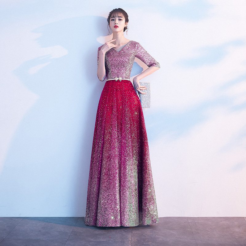 Evening Dresses cocktail party banquet dress vestido de banquete de cctel  Chorus dress, evening dress, performance dress