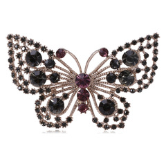 跨境熱銷創意鏤空蝴蝶胸針 時尚大氣服飾配飾別針 廠家直銷