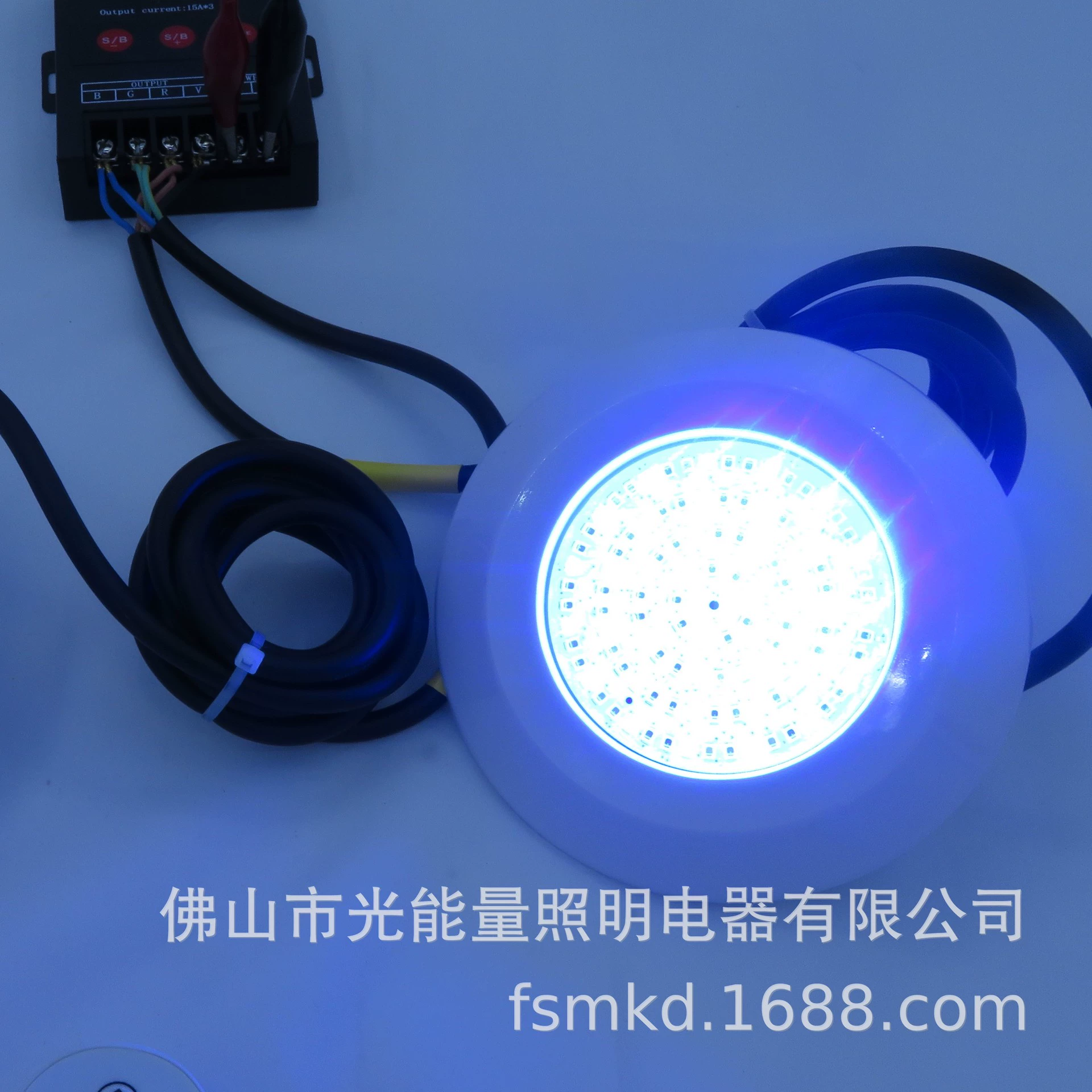 Панорамный LED массаж дна бассейна водоём RGB 12W RGB внешний контроллер управление рыбное пруд ночной сценый