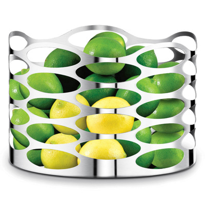 Fruits Basket Stainless steel 304 Hollow Fruit plate a living room Storage basket