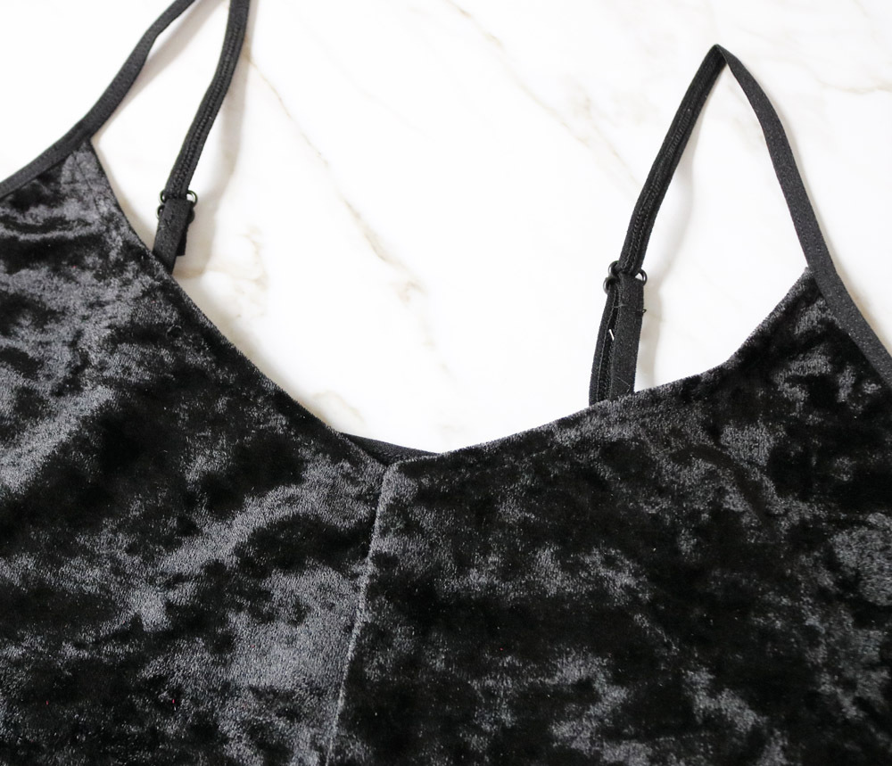 sexy V-neck velvet underwear set NSYO8655