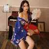 Japanese kimono seduction Uniform suit butterfly belt women's pajamas