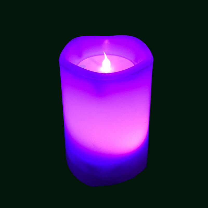 19新款室内情景蜡烛灯多色渐变氛围星空灯节日礼品创意浪漫小夜灯